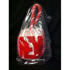 Dog Toy Red Square with Rope (Pink & Red)